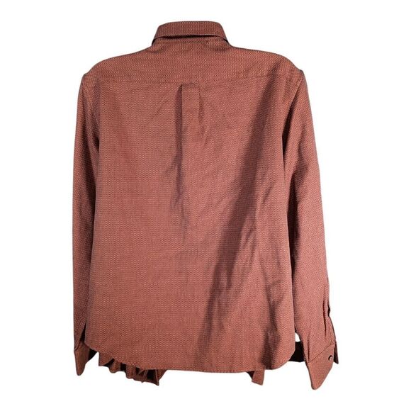 Creatures of the Wind Blouse Button Front Shirt Top Twist Knot Brown Women's 10 - Picture 2 of 4